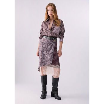 Liu Jo Falda Falda midi con detalles encaje para mujer
