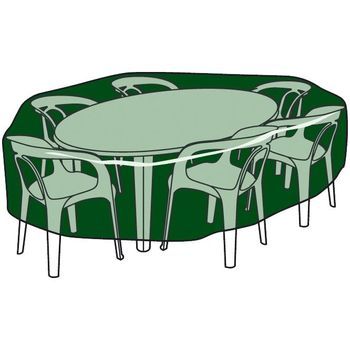 Funda Circular Cubre Mesas Y Sillas De Poliã©ster ⌀ 325 Cm X 90 Cm