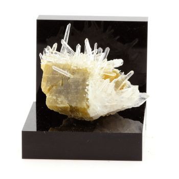 Siderite, Cuarzo - Pierre Natural De Francia, Saint -pierre -de -méage - Magnífica Combinación De Sideritis Y Cuarzo, Curación Pierre - 118.4 Ct -