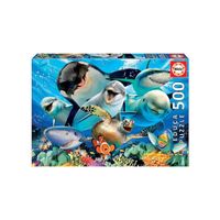 educa puzzle selfies bajo el agua 500 piezas educa 17647