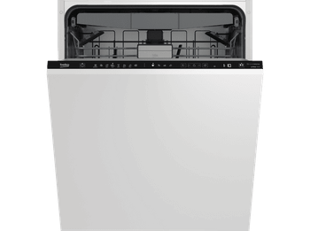 Lavavajillas integrable - Beko BDIN38650C, 16 servicios, 8 programas, 60 cm, CornerIntense, DeepWash, Motor ProSmart, Sin panelar