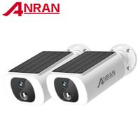 anran 234 uds camara inalambrica wifi para exteriores 24g 3mp bateria camara de seguridad solar reflector color vision nocturna alarma local