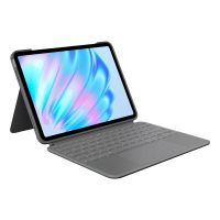 logitech combo touch funda con teclado espanol gris oxford para ipad air 11 m2 m3 m4air 5 gen
