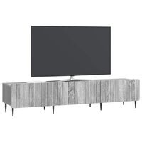 mueble de tv  mueble de salon  gabinete de tv con cajon gris sonoma 147 x 345 x 32 cm