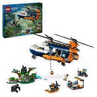 lego city exploradores de la jungla helicoptero en campamento base juego de construccion 8 anos - 60437