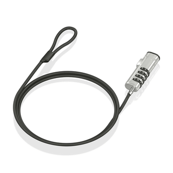 AISENS Cable de Seguridad tipo NANO con cerradura de combinaci n para ordenador monitor port til 1 5m