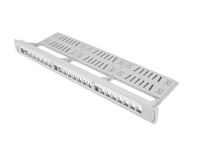 patch panel lanberg 24 puertos 1u rack 19 organizador modulos keystone gris