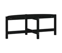mesa de cafe - mesa de centro de madera maciza de pino negro 118x63x45 cm