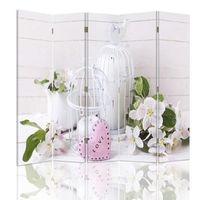 biombo vintage birdcage - separador de ambientes cm 180x180 5 paneles