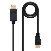 nanocable cable conversor displayport a hdmi 10m negro