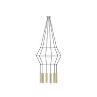 lampara colgante rose 6 luces