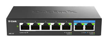 SWITCH NO GESTIONABLE D-LINK DMS-107 5P GIGA+ 2P 2.5G SOBREMESA NO RACK