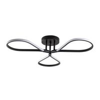 lampara de techo damla-13541 negro metal 68x14x68 cm