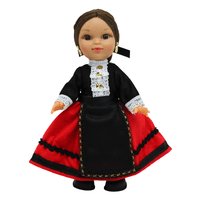 muneca regional burgalesa folk artesania original coleccion 25 cmvestido tipico burgos fabricada en espana