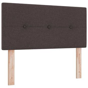 Cabecero，panel De Cabecero Ajustable En Altura Marrón Oscuro 90 Cm Tela