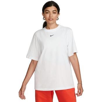 Nike Camiseta T-shirt Sportswear Essential blanc para mujer
