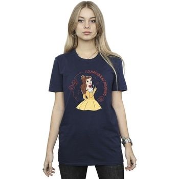 Disney Camiseta Beauty And The Beast I'd Rather Be Reading para mujer