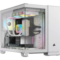 torre corsair 2500x blanco micro-atx vidrio templado 2x usb 32 gen1 1x usb 32 gen2