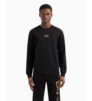EA7 para hombre. 8NPM30_PJVRZ Sudadera Train Core Coft negro (XXL), Casual, Algodón