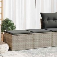 set sofas jardin y cojines 2 uds  juego de muebles de jardin ratan sintetico acacia gris cfw22614