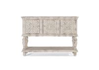 consola en madera de mango blanco decape