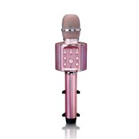 lenco bmc-090 microfono para karaoke rosa
