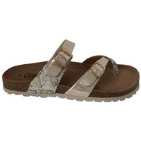 gobbs sandalias bio dedo piel plano print para mujer