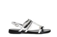 sandalias con aplicaciones de libelulas multi black