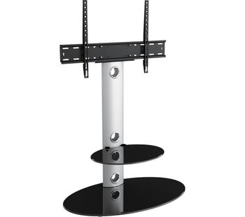 AVF Lugano FSL800LUS TV Stand with Bracket - Silver, Silver