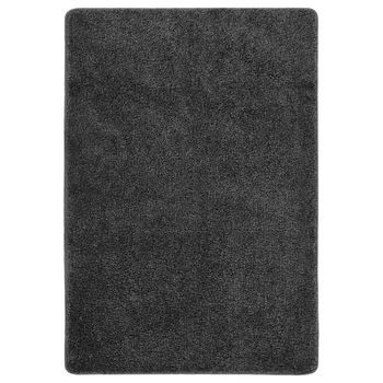 Alfombra Peluda Antideslizante Gris Oscuro 120x170 Cm Vidaxl