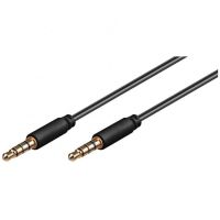 goobay cable de audio estereo jack 35mm machomacho 3m negro
