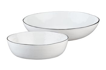 Frutero ø29cm et ø33,5cm - 2 piezas - blanco nieve