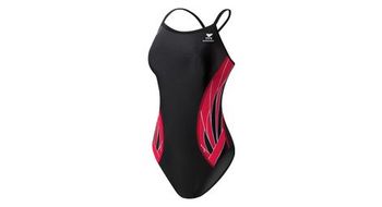 Traje de bano de una pieza para mujer tyr phoenix diamondfit negro   rojo