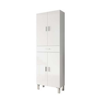 Columna Para Baño Kris Con 4 Puertas Y 1 Cajón Funcional