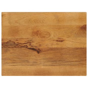 Tablero De Mesa Rectangular Madera Maciza Mango 80x60x2,5 Cm Vidaxl