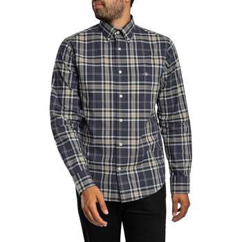 Gant Camisa manga larga Camisa de cuadros de popelina regular para hombre