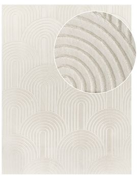 Alfombra de piel Lelystar crema 200x280 cm