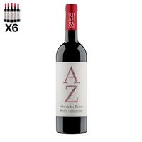 arte sabor caja de 6 botellas de vino alto de los zorros ribera del duero crianza de 10 meses en barrica de roble frances y americano vendimia del 2021 75cl con 145 vol 7x7x32 cm color unico