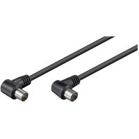 goobay cable coaxial antena acodado 25m negro