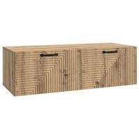 mueble para tv de pared 98 x 41 x 30 cm roble artisan vidaxl