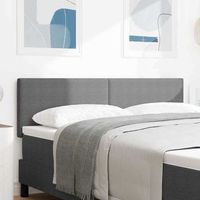 vidaxl cabecero gris claro 144 cm tela de pana