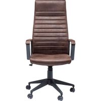 silla oficina giratoria high marron