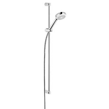 Set De Ducha Con Barra De Pared Kludi Logo 1s 900mm Cromado, 6819005-00
