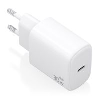 cargador aisens a110-0975 gan 30w usb-c pd30 carga rapida blanco