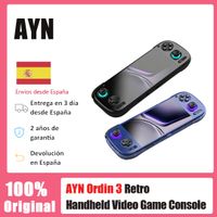 consola de juegos portatil ayn odin 3 pantalla tactil amoled de 6 pulgadas 1080p 120hz bateria integrada de 8000mah joystick y gatillos con efecto hall consola de videojuegos retro portatil