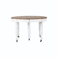 mesa de comedor extensible de pino reciclado de 125 a 325 cm