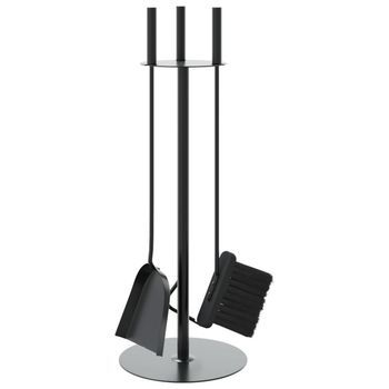 Juego De Herramientas Para Chimenea De 4 Piezas, 22 X 59 Cm, Acero Vidaxl