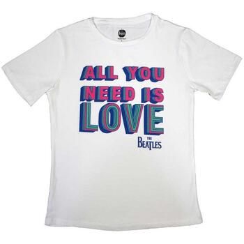 The Beatles Camiseta manga larga All You Need Is Love para mujer