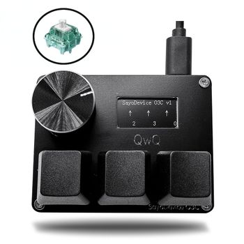 Para Geometry Dash OSU Mini teclado de juego de música SayoDevice O3C disparo rápido Gateron Jade Pro interruptor magnético juego de teclas personalizadas