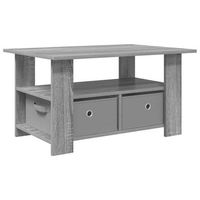mesa de cafe - mesa de centro - mesa baja gris sonoma 77 x 55 x 42 cm madera de ingenieria